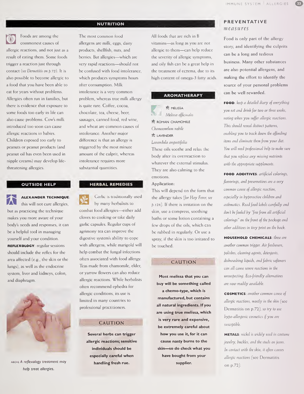 Sample page 12 from the home remedies reference
