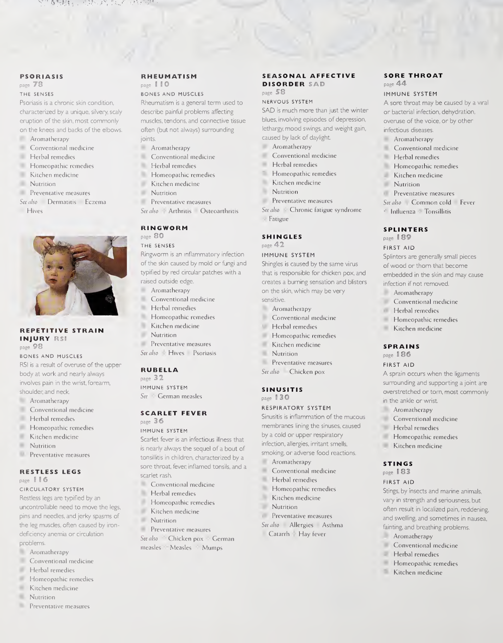 Sample page 8 from the home remedies reference